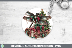 GorgeousAnimals Christmas Keychain design.