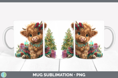 GorgeousAnimals Christmas Mug Wrap design.