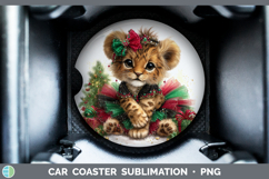 GorgeousAnimals Christmas Car Coaster design.