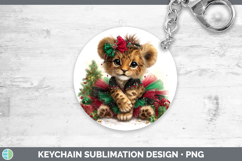 GorgeousAnimals Christmas Keychain design.