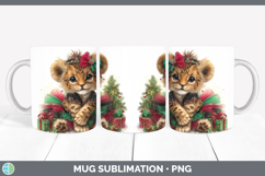 GorgeousAnimals Christmas Mug Wrap design.