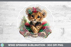 GorgeousAnimals Christmas Wind Spinner design.