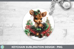 GorgeousAnimals Christmas Keychain design.
