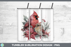 GorgeousAnimals Christmas Poinsettia Tumbler design.