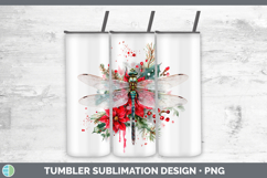 GorgeousAnimals Christmas Poinsettia Tumbler design.
