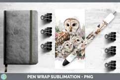 GorgeousAnimals Christmas Poinsettia Pen Wrap design.