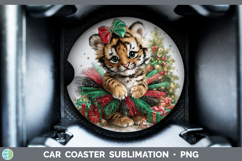 GorgeousAnimals Christmas Car Coaster design.