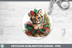 GorgeousAnimals Christmas Keychain design.