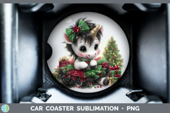 GorgeousAnimals Christmas Car Coaster design.