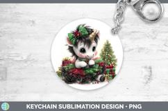 GorgeousAnimals Christmas Keychain design.