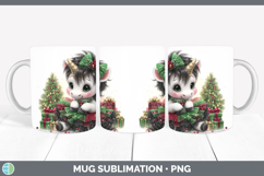 GorgeousAnimals Christmas Mug Wrap design.