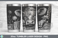 GorgeousAnimals Cottage Laser 20oz Tumbler design.