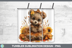 GorgeousAnimals Cute Thanksgiving Tumbler design.