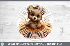 GorgeousAnimals Cute Thanksgiving Wind Spinner design.