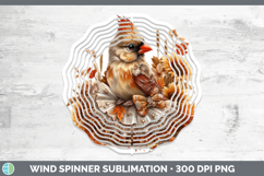 GorgeousAnimals Cute Thanksgiving Wind Spinner design.
