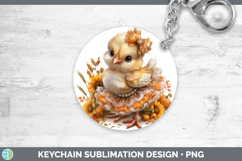 GorgeousAnimals Cute Thanksgiving Keychain design.