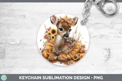GorgeousAnimals Cute Thanksgiving Keychain design.