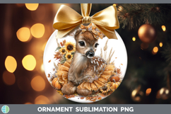 GorgeousAnimals Cute Thanksgiving Ornament design.