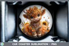 GorgeousAnimals Cute Thanksgiving Car Coaster design.