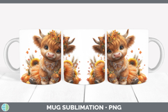 GorgeousAnimals Cute Thanksgiving Mug Wrap design.