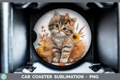 GorgeousAnimals Cute Thanksgiving Car Coaster design.