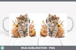 GorgeousAnimals Cute Thanksgiving Mug Wrap design.