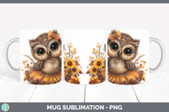 GorgeousAnimals Cute Thanksgiving Mug Wrap design.