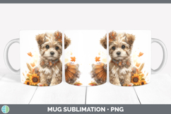 GorgeousAnimals Cute Thanksgiving Mug Wrap design.