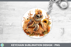 GorgeousAnimals Cute Thanksgiving Keychain design.