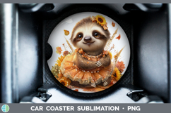 GorgeousAnimals Cute Thanksgiving Car Coaster design.