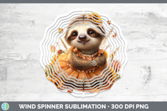 GorgeousAnimals Cute Thanksgiving Wind Spinner design.