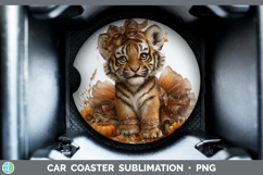 GorgeousAnimals Cute Thanksgiving Car Coaster design.