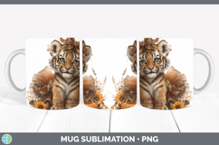 GorgeousAnimals Cute Thanksgiving Mug Wrap design.