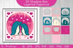 3D Shadow Box Animals Couple Love Layered Papercut Product Image 4