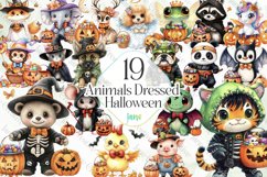 Animals Dressed Halloween Sublimation Product Image 1