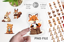 Chocolate Animals Sticker Product Image 1