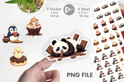 Chocolate Animals Sticker Product Image 1