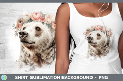 GorgeousAnimals Floral Crown Shirt design.