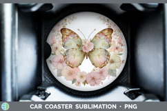 GorgeousAnimals Floral Crown Car Coaster design.