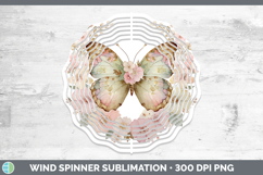 GorgeousAnimals Floral Crown Wind Spinner design.