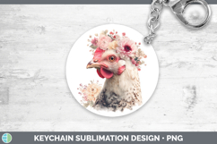 GorgeousAnimals Floral Crown Keychain design.
