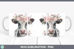 GorgeousAnimals Floral Crown Mug Wrap design.