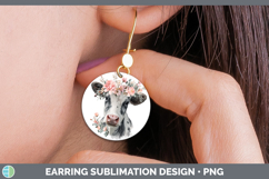 GorgeousAnimals Floral Crown Round Earrings design.