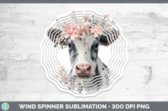 GorgeousAnimals Floral Crown Wind Spinner design.