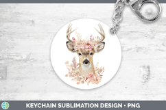 GorgeousAnimals Floral Crown Keychain design.