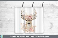 GorgeousAnimals Floral Crown Tumbler design.