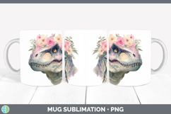 GorgeousAnimals Floral Crown Mug Wrap design.