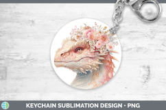 GorgeousAnimals Floral Crown Keychain design.