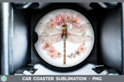 GorgeousAnimals Floral Crown Car Coaster design.