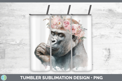 GorgeousAnimals Floral Crown Tumbler design.